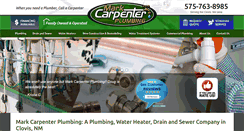 Desktop Screenshot of markcarpenterplumbing.com